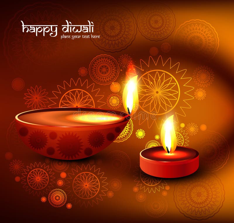 Beautiful religious colorful diwali festival with stock illustration Beautiful religious colorful diwali festival with stock illustration