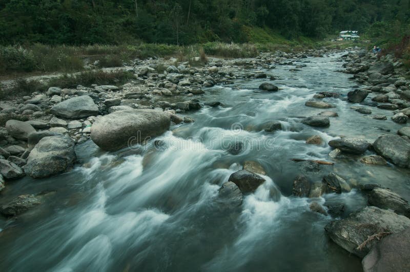 Rishi Khola Reshi River Khola in Nepali Meaning a Small Stream Stock Photo  - Image of resorts, name: 128497532