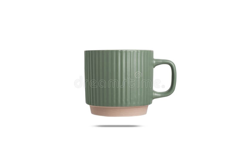 Beautiful Ribbed Cup Isolated on White Stock Image Image of stylish