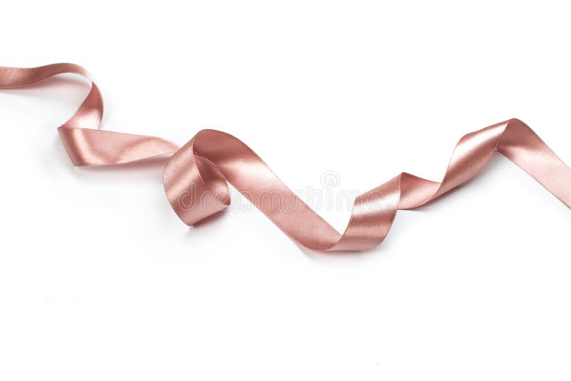 Beautiful Ribbon on White Background Stock Photo Image of horizontal