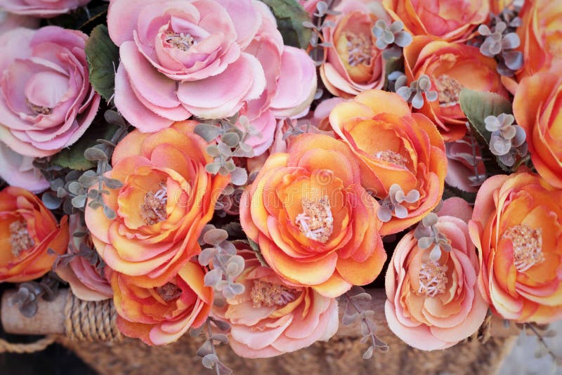 Beautiful Rose of Artificial Flowers Stock Photo Image of pink, flora