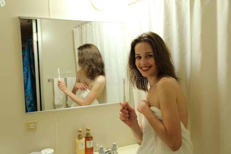 Russian girl shower