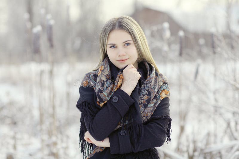 winter Russian women