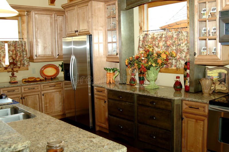 Beautiful rustic kitchen royalty free stock photo Beautiful rustic kitchen royalty free stock photo