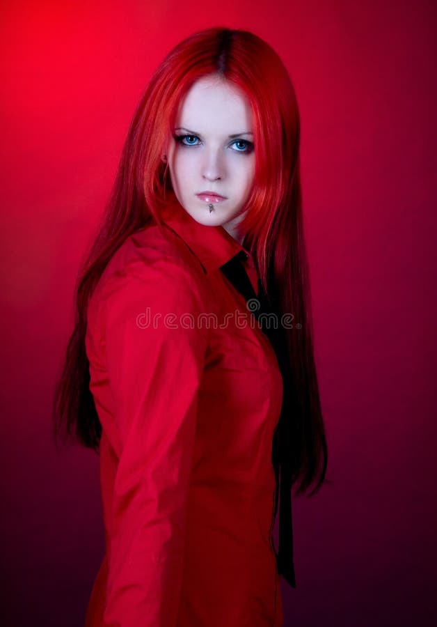 Beautiful sad girl stock image