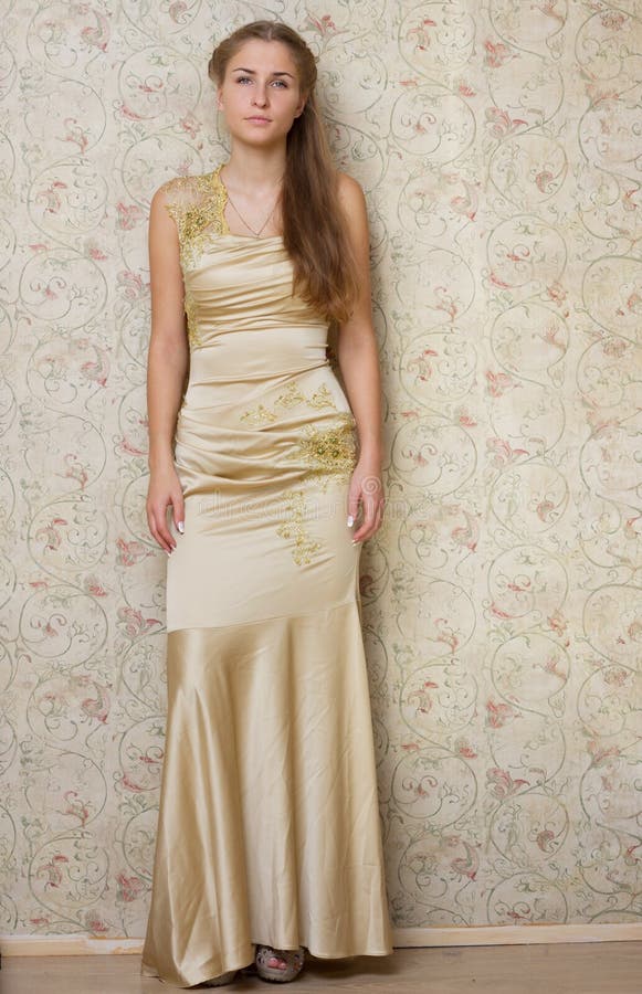 Beautiful Sad Girl in the Dress Stock Image - Image of beautiful