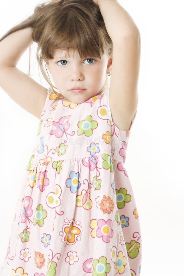 Little Girl with Big Backpack Stock Photo - Image of cheerful, blue:  21640742