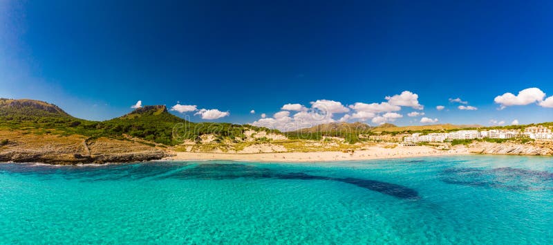 Beautiful sandy beach of Cala Mesquida, Mallorca, Balearic islands, Spain. Beautiful sandy beach of Cala Mesquida, Mallorca, Mediterranean Sea, Balearic islands royalty free stock photo Beautiful sandy beach of Cala Mesquida, Mallorca, Balearic islands, Spain. Beautiful sandy beach of Cala Mesquida, Mallorca, Mediterranean Sea, Balearic islands royalty free stock photo