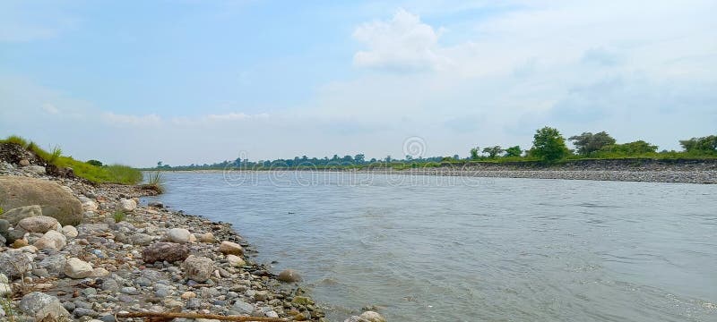 The beautiful scenery of Grassland of Baksa district of Assam. stock photos