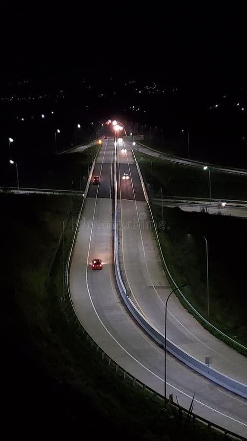 Beautiful Scenery at Night on the