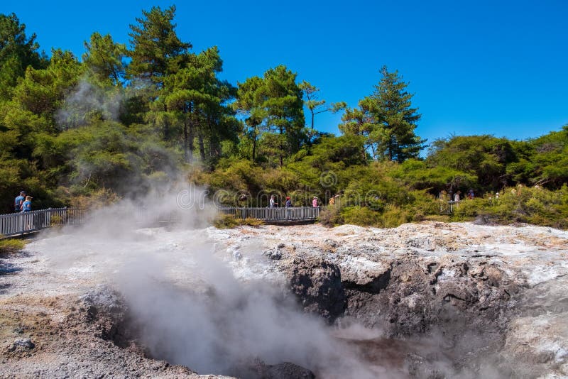 Beautiful Scenery Of Thermal Land, Rotorua, North Island