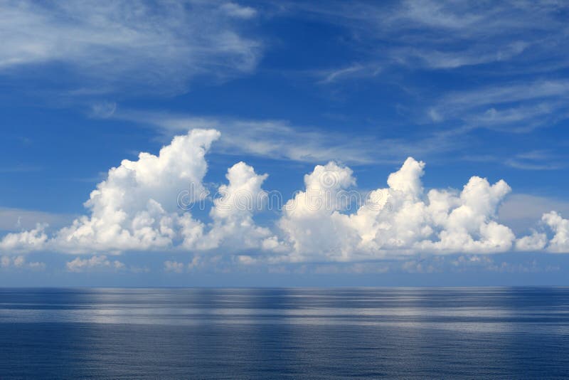 Beautiful Sea, Clouds and Blue Sky