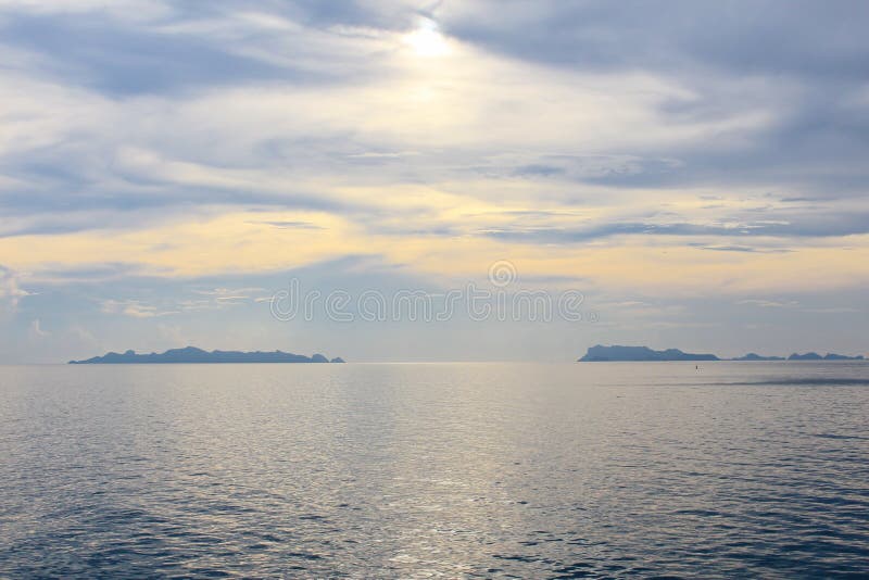 Beautiful Sea Koh Samui Island View from Ferry Stock Image Image of