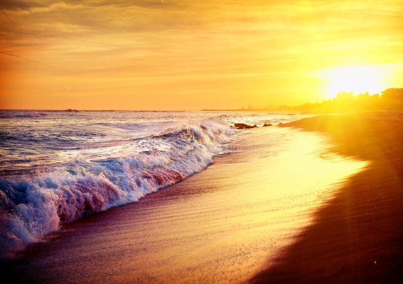 Beautiful Sea Sunset Beach