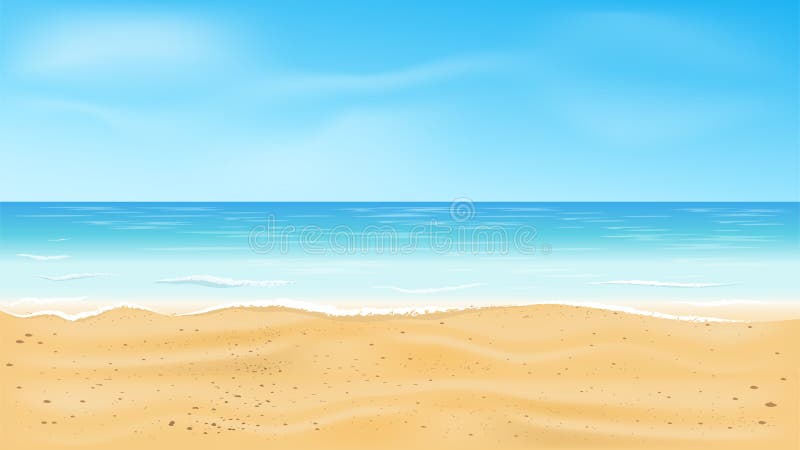 Beautiful sea view, Tropical beach vector background