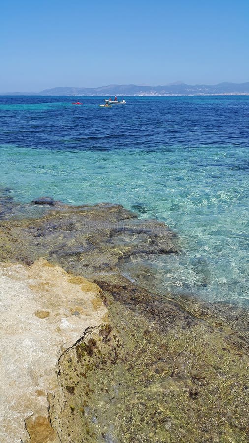 Beautiful sea views with boats, Majorca, Balearic Islands, Spain stock photos Beautiful sea views with boats, Majorca, Balearic Islands, Spain stock photos