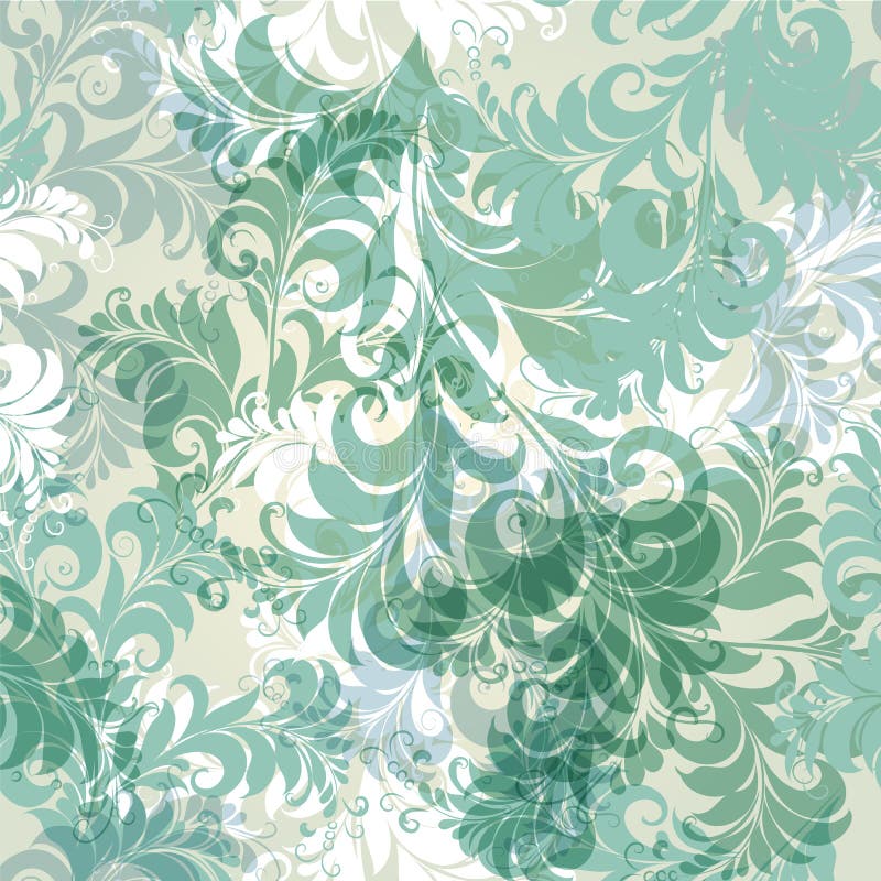 Beautiful seamless vector pattern with ornament stock illustration