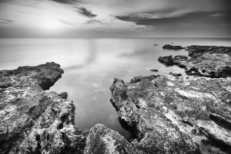 Beautiful seascape royalty free stock photography