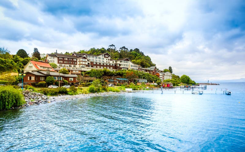 Beautiful seaside with houses