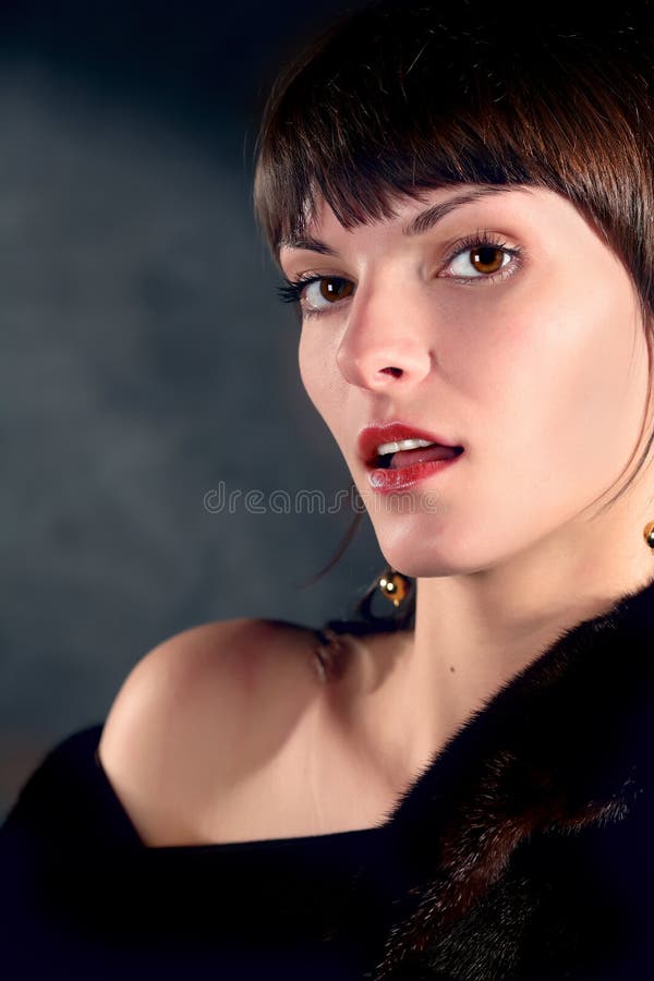 Beautiful seductive girl stock image. Image