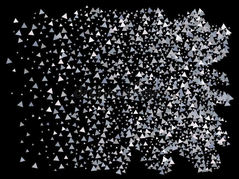 Beautiful Shiny Falling Triangles Stock Illustration Illustration of