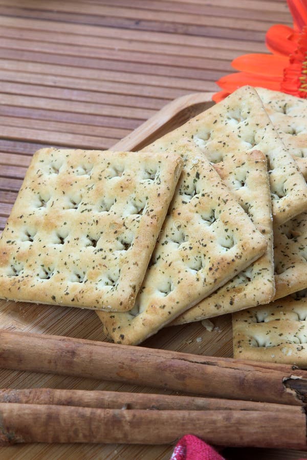 Salted biscuits stock image. Image of yummy, square 108471619