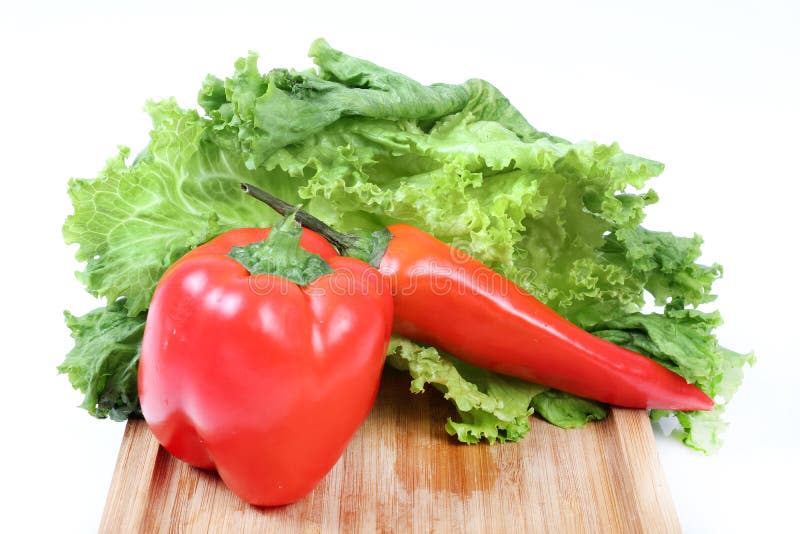 Red capsicum and chilly