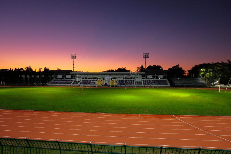 Beautiful sky light in sport stadium royalty free stock photo Beautiful sky light in sport stadium royalty free stock photo