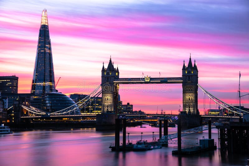 Beautiful Sky over London at Duk royalty free stock images Beautiful Sky over London at Duk royalty free stock images