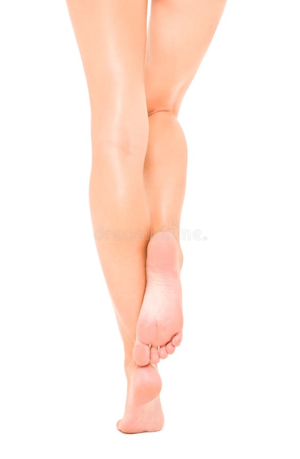 Beautiful slender female legs