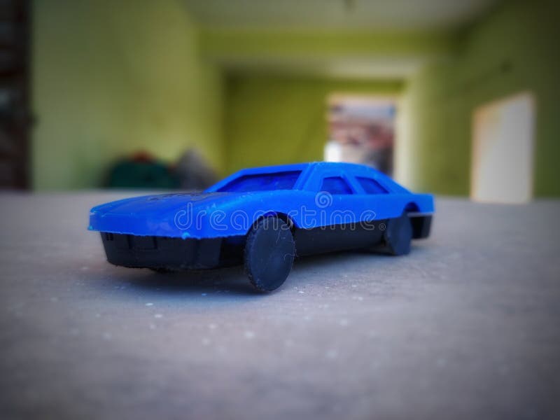 Beautiful Small Blue Color Toy Car. stock photo Beautiful Small Blue Color Toy Car. stock photo