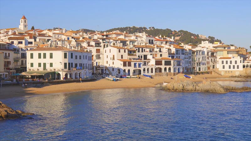 Calella De Palafrugell Village at Sunrise in Catalonia, Costa Brava ...