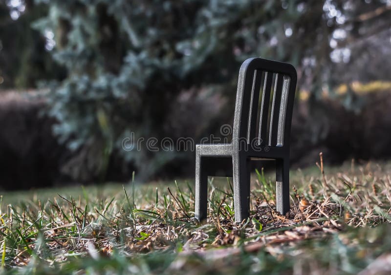 A Beautiful Small Toy Black Plastic Chair is on a Blurred Background Stock  Photo - Image of background, nice: 131505550