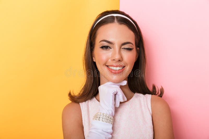 Beautiful Young Elegant Brunette Woman Stock Image Image Of Girl