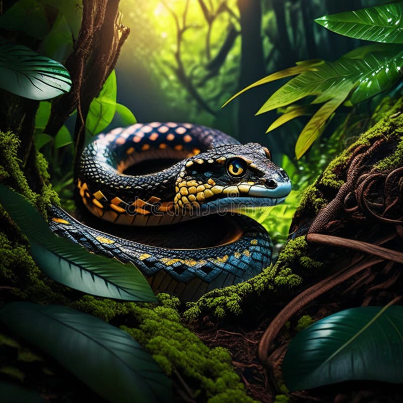 LOOK, SNAKE, 3D, GREEN, HD wallpaper