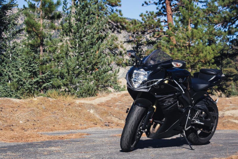 Super sport bike in the mountains