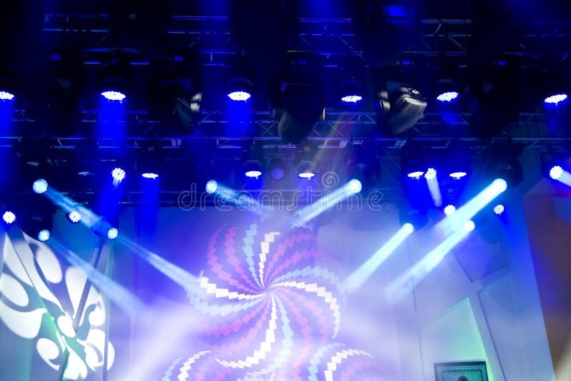 Beautiful stage lighting stock photography