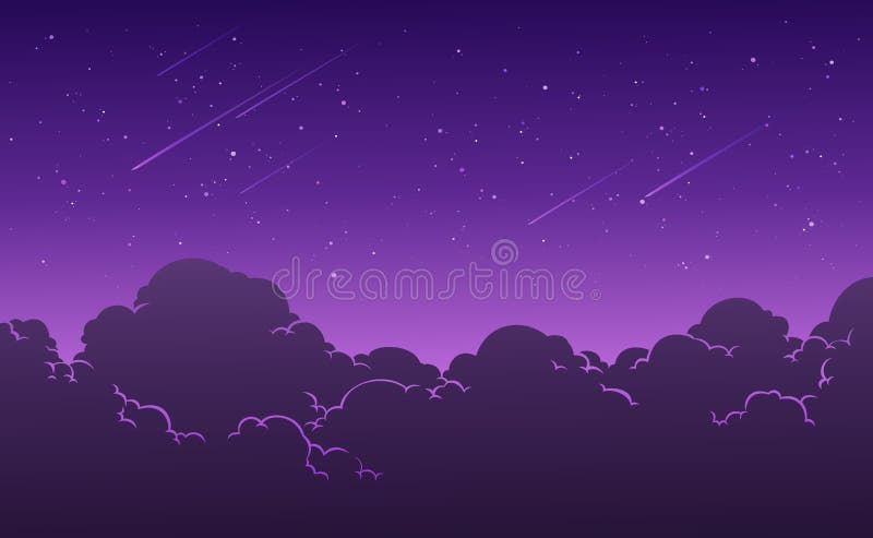 Beautiful Starry Night Sky Background. Vector Illustration. Stock  Illustration - Illustration of graphic, mystic: 116848925