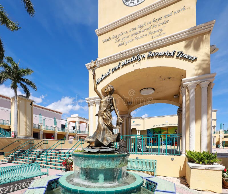 Upscale Outdoor Mall in Boca Raton Editorial Stock Photo - Image of  architecture, beautiful: 213676803