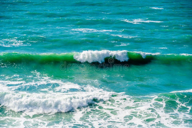 Stormy Sea Ocean Waves with Foam Whiteca, Stock Video