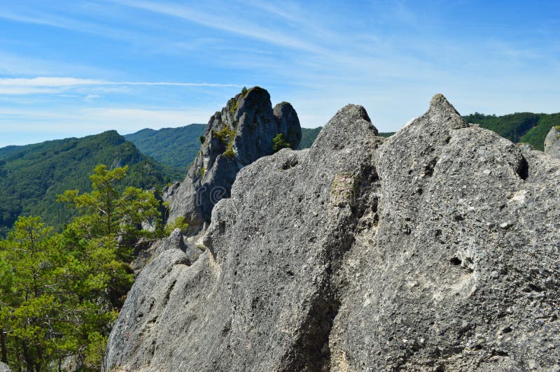 Sulov rocks during summer