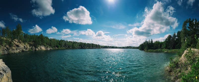 Beautiful summer lake