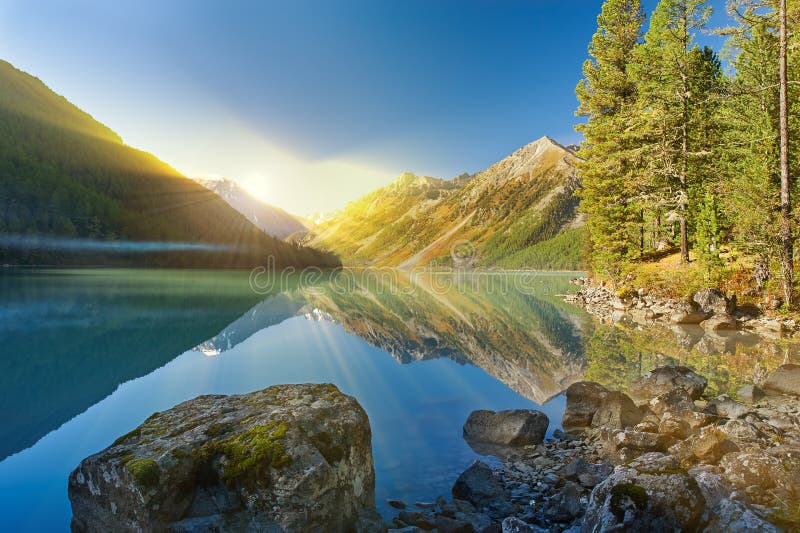 Beautiful summer landscape, Altai mountains Russia.