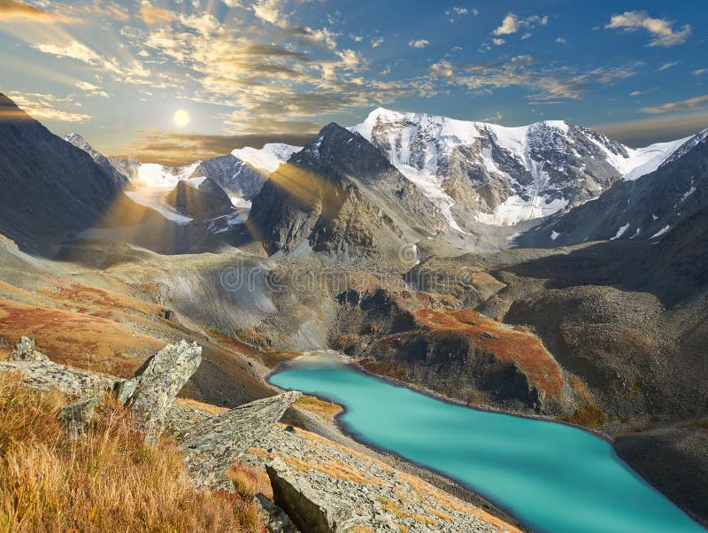 Beautiful summer landscape, Altai mountains Russia.