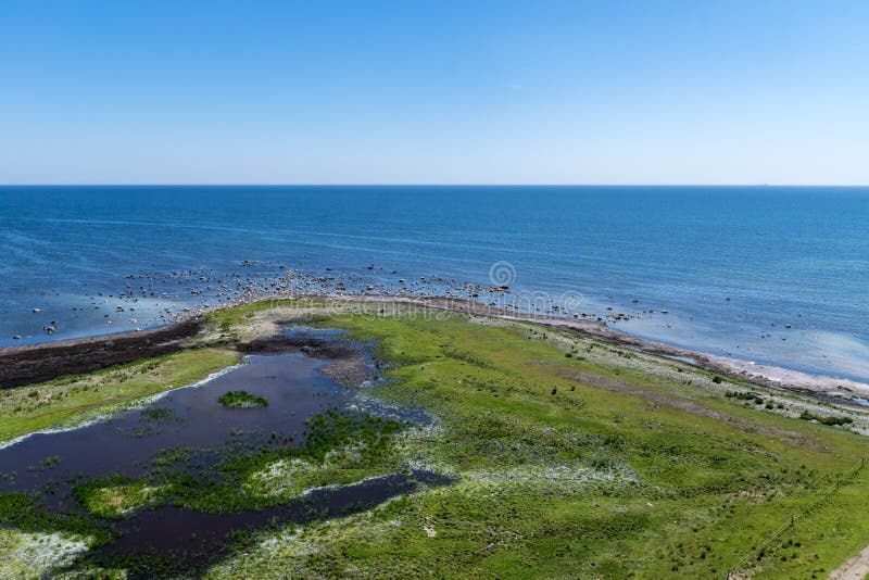 Beautiful summer view of the very far south end of Oland