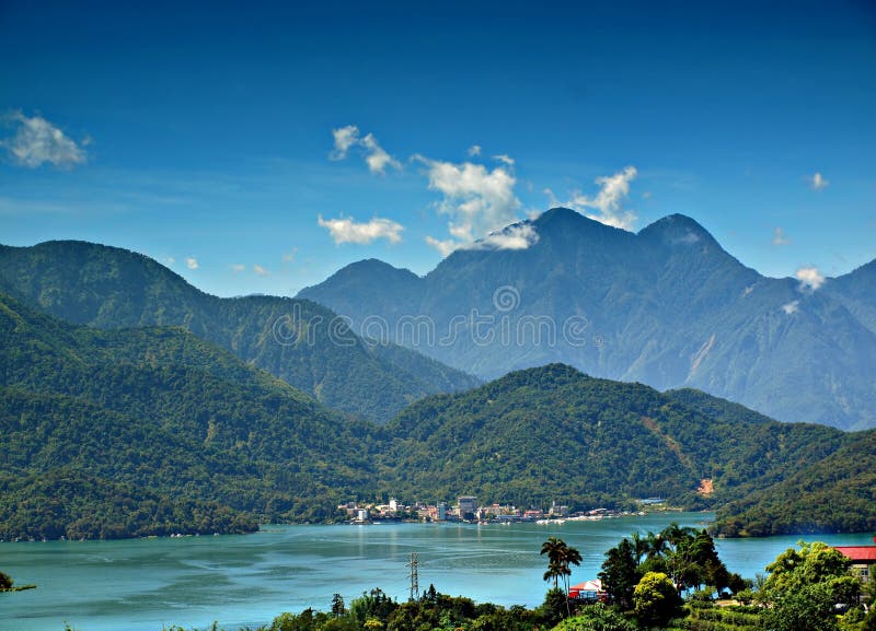 The Beautiful Sun Moon Lake in Taiwan royalty free stock photography The Beautiful Sun Moon Lake in Taiwan royalty free stock photography
