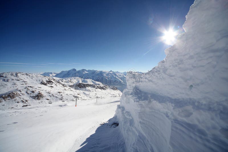 Beautiful Sunny Day In French Alps Stock Photo Image of