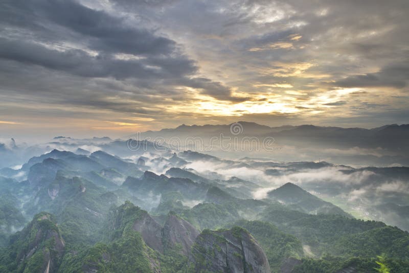 Beautiful Sunrise in Guilin, China Stock Photo Image of geography
