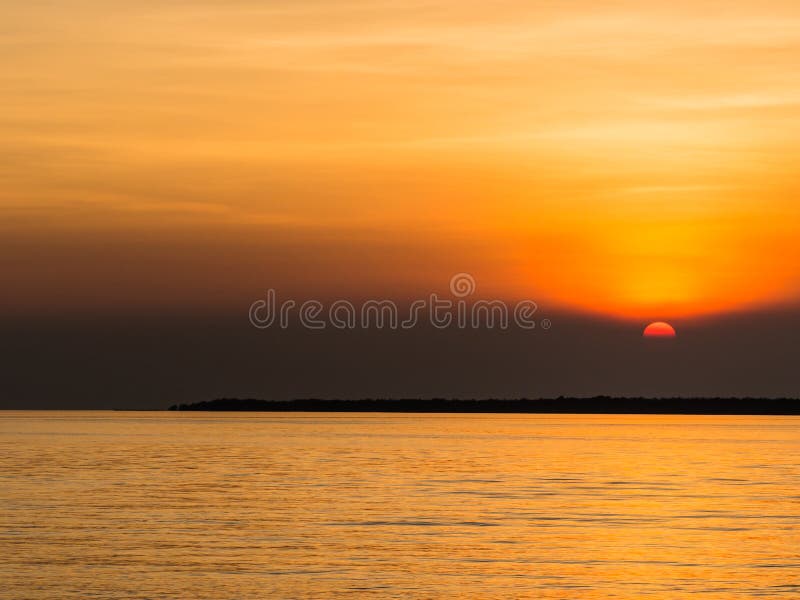 Beautiful Sunset Beach in Thailand. Stock Image - Image of beautiful ...