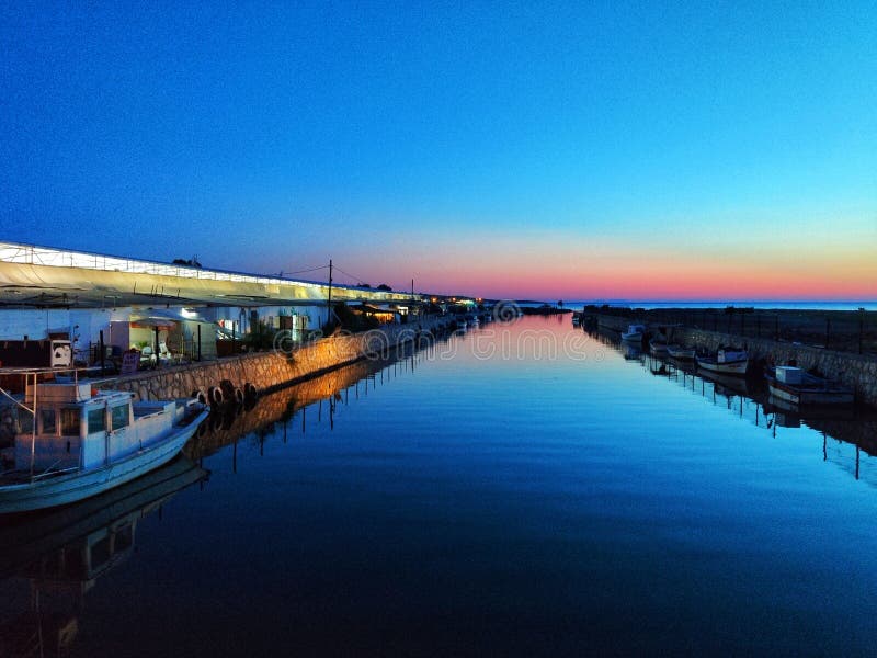 A Beautiful Sunset in Didim Mavisehir Stock Photo Image of didim